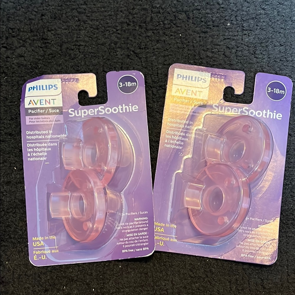 Philips Avent Pink Pacifier 2 packs
